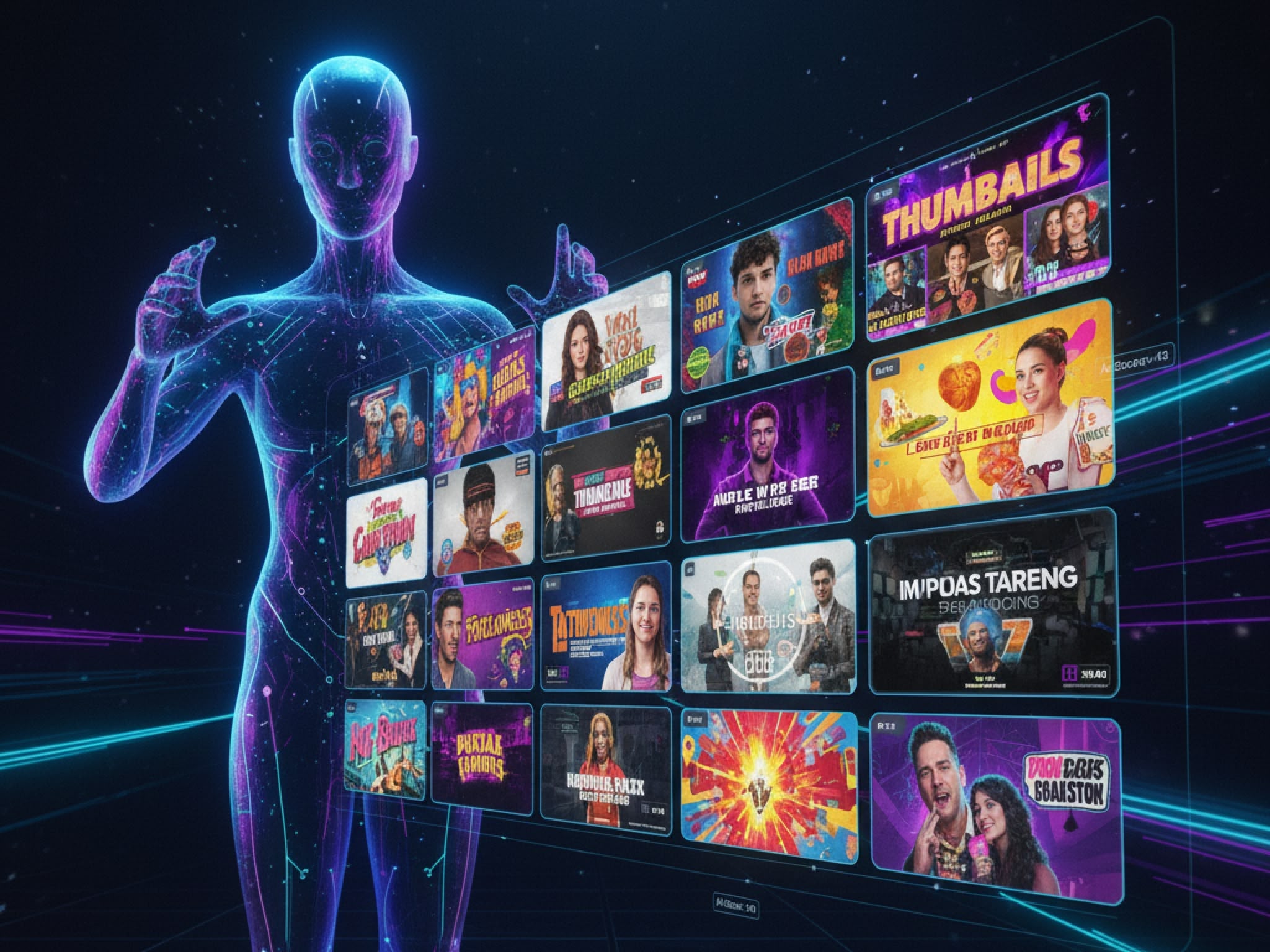 AI-Powered Thumbnail Factory - Automated thumbnail selection and generation with high-impact design variations